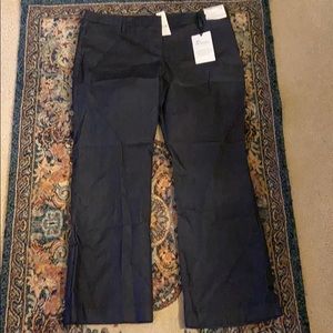 Denim mid rise bootcut slacks